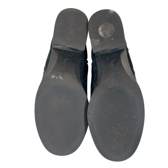 UGG! "KOOLABURRA" BLACK GENUINE SUEDE LEATHER CHUNKY HEEL ANKLE BOOTS! SZ 8M - Picture 9 of 10